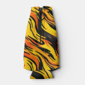 Gelb und Schwarz Flaschenkühler (Rückseite)