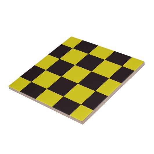 Gelb und Schwarz Fliese (Seite)