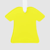 Gelb und Schwarz Florida Ornament (Rückseite)