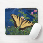 Gelb und schwarz Frack Schmetterling Mousepad (Mit Mouse)