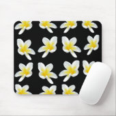 gelb und schwarz-Frangipani-Muster, Mousepad (Mit Mouse)