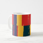 Gelb und schwarz geometrisch kaffeetasse (Vorderseite Links)