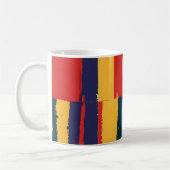 Gelb und schwarz geometrisch kaffeetasse (Links)