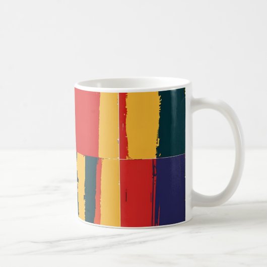 Gelb und schwarz geometrisch kaffeetasse (Rechts)