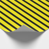 Gelb und Schwarz Geschenkpapier (Ecke)