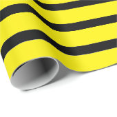 Gelb und Schwarz Geschenkpapier (Rolleneckpunkt)