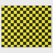 Gelb und Schwarz Geschenkpapier (Flach)