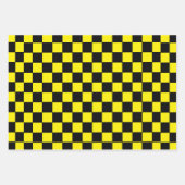 Gelb und schwarz geschenkpapier set (Vorderseite)