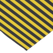 Gelb und schwarz gestreift kurzer tischläufer (Ecke)