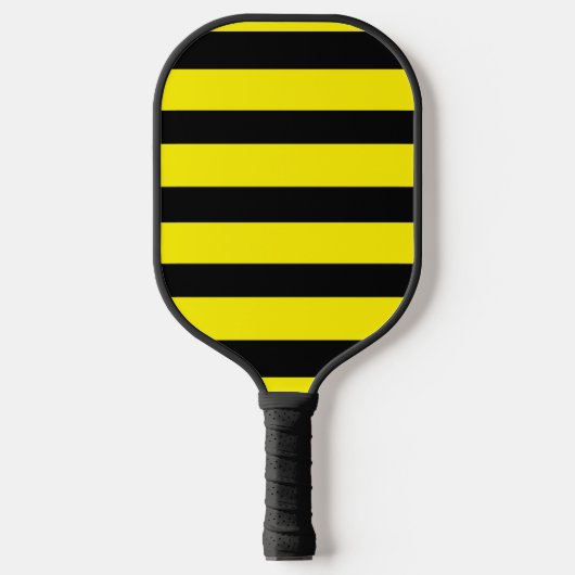 Gelb und schwarz gestreift pickleball schläger (Vorderseite)
