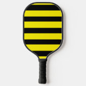 Gelb und schwarz gestreift pickleball schläger (Rückseite)