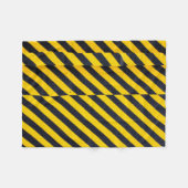 Gelb und schwarz gestreifte Spinnstoffe Fleecedecke (Vorderseite (Horizontal))