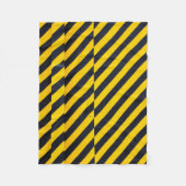 Gelb und schwarz gestreifte Spinnstoffe Fleecedecke (Vorderseite)