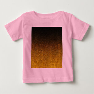 Gelb- und Schwarz-Glitzer-Gradient Baby T-shirt