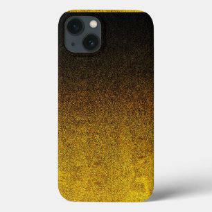 Gelb- und Schwarz-Glitzer-Gradient Case-Mate iPhone Hülle