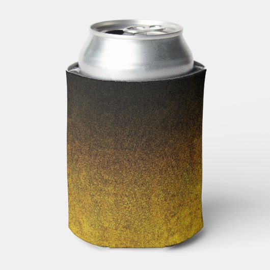 Gelb- und Schwarz-Glitzer-Gradient Dosenkühler (Kanne Vorderseite)