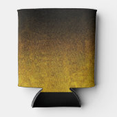 Gelb- und Schwarz-Glitzer-Gradient Dosenkühler (Vorderseite)
