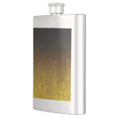 Gelb- und Schwarz-Glitzer-Gradient Flachmann (Links)