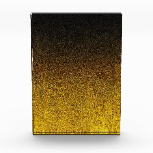 Gelb- und Schwarz-Glitzer-Gradient Fotoblock (Vorderseite)