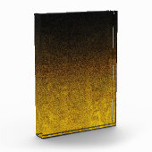 Gelb- und Schwarz-Glitzer-Gradient Fotoblock (Links)