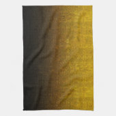 Gelb- und Schwarz-Glitzer-Gradient Geschirrtuch (Vertikal)