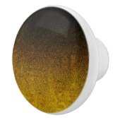 Gelb- und Schwarz-Glitzer-Gradient Keramikknauf (Rechts)