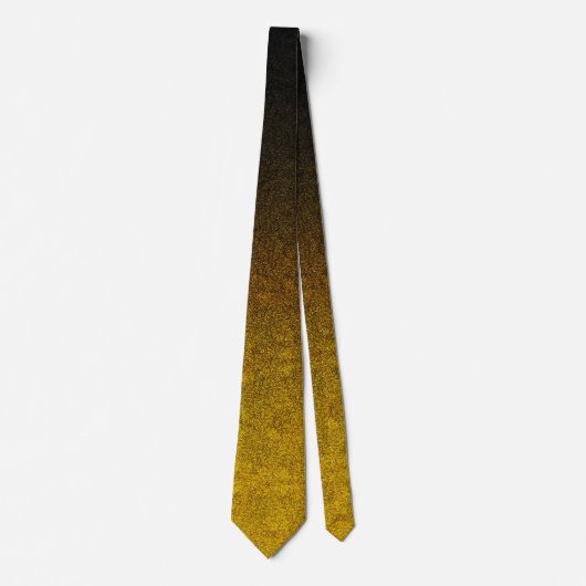 Gelb- und Schwarz-Glitzer-Gradient Krawatte (Vorderseite)