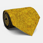 Gelb- und Schwarz-Glitzer-Gradient Krawatte (Gerollt)