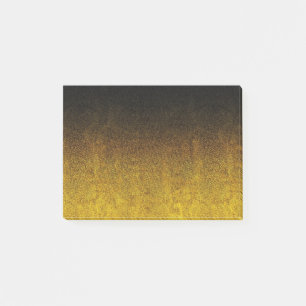 Gelb- und Schwarz-Glitzer-Gradient Post-it Klebezettel