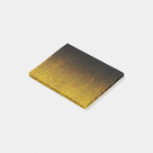 Gelb- und Schwarz-Glitzer-Gradient Post-it Klebezettel (angewinkelt)