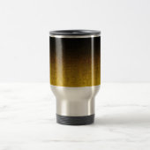 Gelb- und Schwarz-Glitzer-Gradient Reisebecher (Mittel)