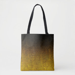 Gelb- und Schwarz-Glitzer-Gradient Tasche
