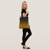 Gelb- und Schwarz-Glitzer-Gradient Tasche (Am Model)