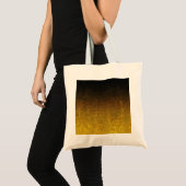 Gelb- und Schwarz-Glitzer-Gradient Tragetasche (Vorderseite (Produkt))
