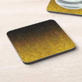 Gelb- und Schwarz-Glitzer-Gradient Untersetzer (Linke Seite)