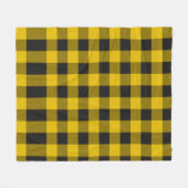 Gelb und schwarz kariert fleecedecke (Vorderseite (Horizontal))