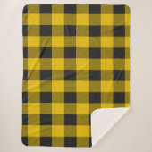 Gelb und schwarz kariert sherpadecke (Vorderseite)