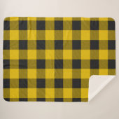 Gelb und schwarz kariert sherpadecke (Vorderseite (Horizontal))