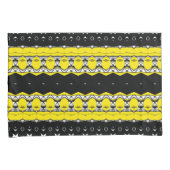 Gelb und Schwarz Kissenbezug (Vorderseite-Rechts)