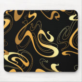 Gelb- und Schwarz-Klassik Mousepad (Vorne)