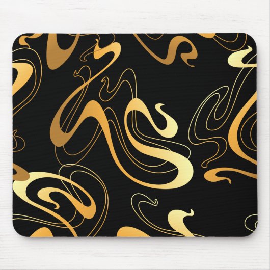 Gelb- und Schwarz-Klassik Mousepad (Vorne)