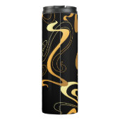 Gelb- und Schwarz-Klassik Thermosbecher (Rückseite)