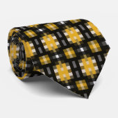 Gelb und Schwarz Krawatte (Gerollt)