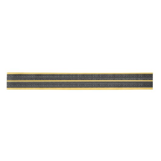 Gelb und schwarz Modern Mudclou Satin Ribbon Satinband (Vorderseite)