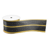 Gelb und schwarz Modern Mudclou Satin Ribbon Satinband (Spule)
