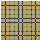 Gelb und Schwarz Modernes geometrisches Muster Stoff (Muster)