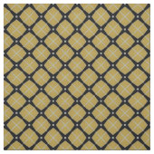 Gelb und Schwarz Modernes geometrisches Muster Stoff (Muster)