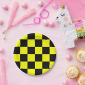 Gelb und schwarz pappteller (Party)