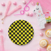 Gelb und schwarz pappteller (Party)