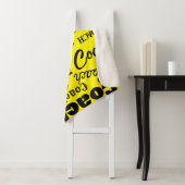 Gelb und schwarz Personalisierter Coach Geschenk N Sherpadecke (Beispiel)